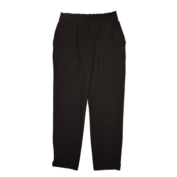 JOIE $258 Black Pull-On‎ Ankle Pant Pockets Elastic Waist Stretch Small - Picture 1 of 3
